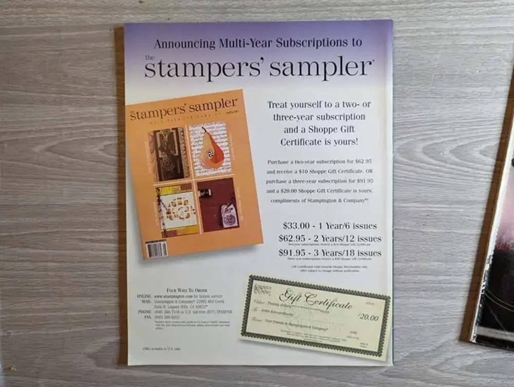 The Stampers Sampler & Rubber Stamper Magazines